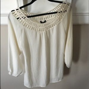 Cream Blouse